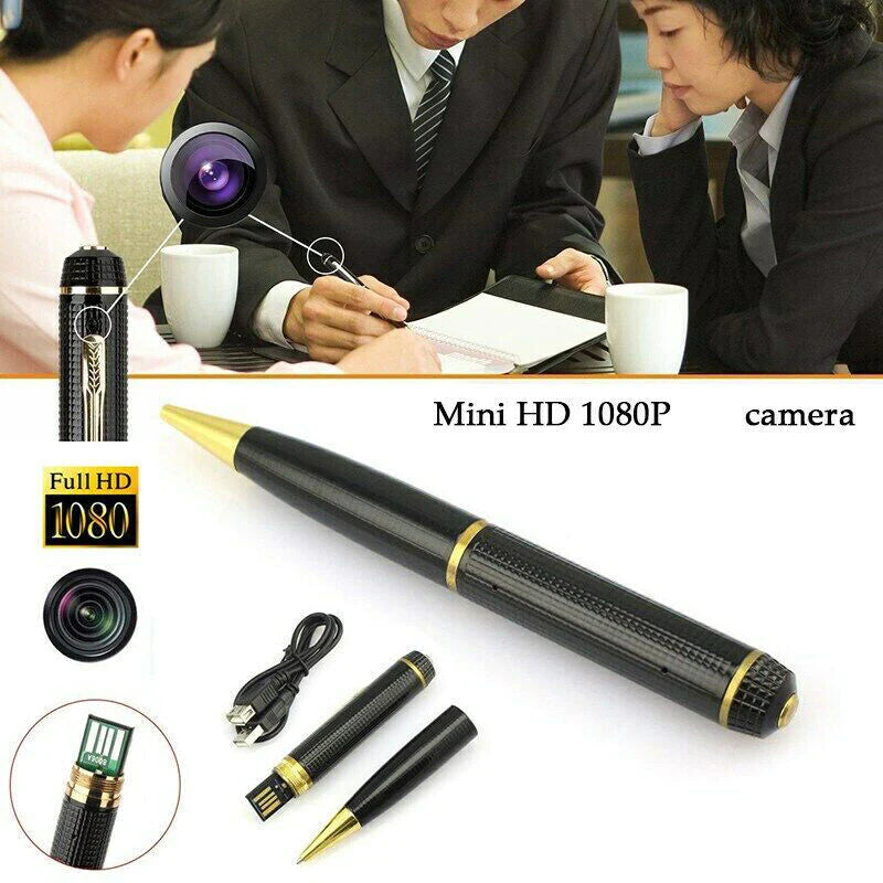 1080P HD Pocket Pen Camera Hidden Cam Mini Body Video Recorder DVR Security USB